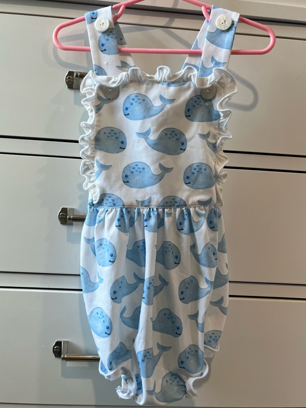 Cecil & Lou Whale Bubble Romper